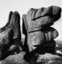 Rocas en Ploumenach, Bretaña