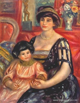 Retrato de Madame Duberville con su hijo Henri