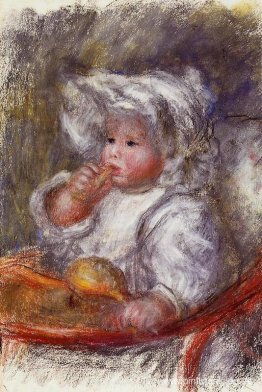 Jean Renoir en una silla (Niño con galleta)