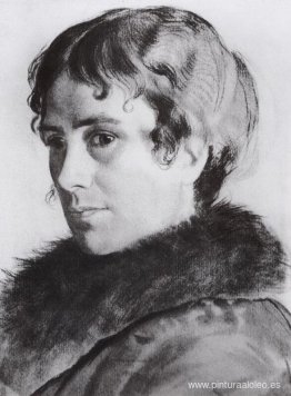 Retrato de Y.E. kustodieva