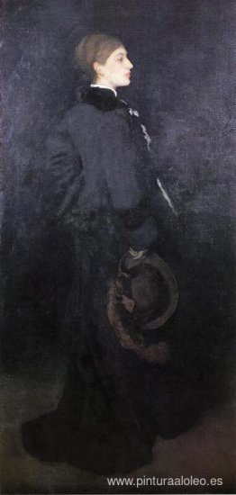 Arreglo en Marrón y Negro. Retrato de la señorita Rosa Corder