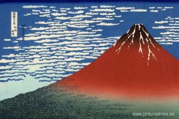 Fuji, montañas en tiempo despejado (Fuji rojo)