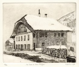 La casa-iglesia parroquial en Vers-l'Eglise - en el cantón de Va