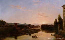 Puesta de sol del Arno