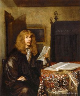 retrato de un hombre leyendo