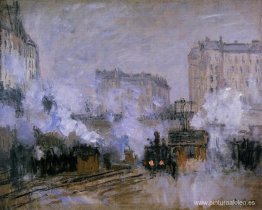 Estación Saint-Lazare, llegada de un tren