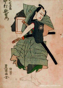 Utaemon Nakamura III como Genzō Takebe por Toyokuni Utagawa I