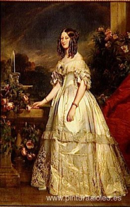 Retrato de la princesa Victoria de Sajonia Coburgo y Gotha