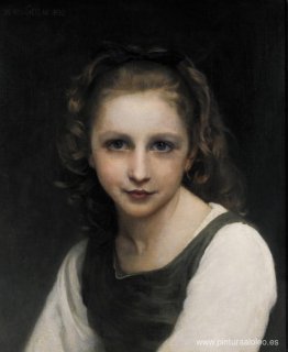 retrato, de, un, niña