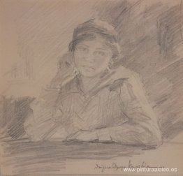 Retrato de Maria Kalfopoulou, profesora de canto