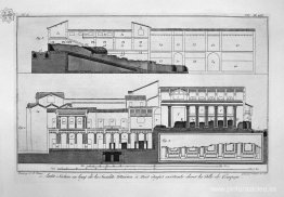 Plano del primer y tercer piso de la casa de tres pisos.