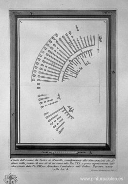 Las antigüedades romanas, t. 4, Lámina XXV. Plano del Teatro de