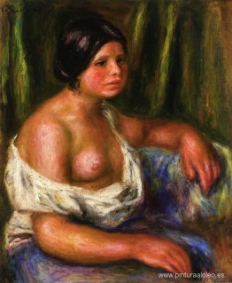 Mujer de azul