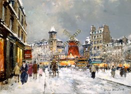 Moulin Rouge, un cerdo bajo la nieve