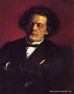 Retrato del pianista, director y compositor Anton Grigorievich R