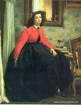 Retrato de la señorita. L.L. (Jovencita con chaqueta roja)