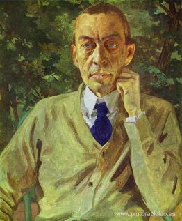 Retrato del compositor Sergei Rachmaninov