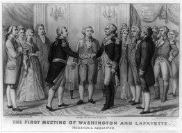 Primera reunión de Washington y Lafayette