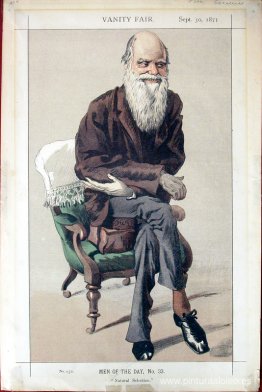 Caricatura de Charles Darwin de la revista Vanity Fair