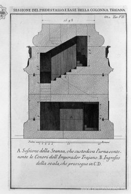 Sección como arriba; cámara funeraria y entrada de la báscula