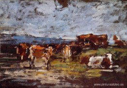 Vacas en un pasto