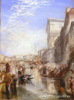 La escena del Gran Canal, una calle de Venecia