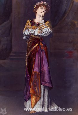 Dame Ellen Terry como la heroína Imogen Shakespeare en Cymbeline