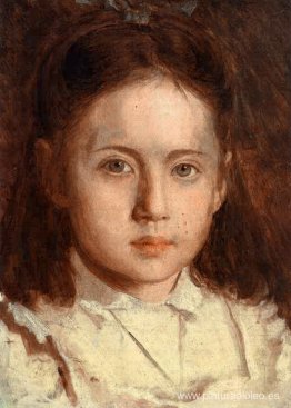 Retrato de Sonya Kramskaya, la hija del artista