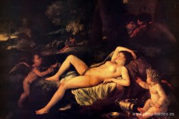 Venus y Cupido durmientes