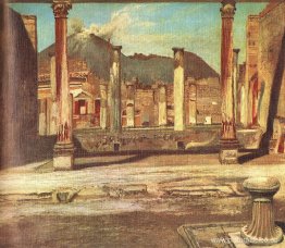 Pompeji Have (Casa del Chirurgus con el Vesuv)