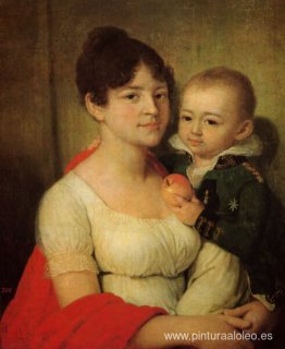 Retrato de un desconocido con un niño