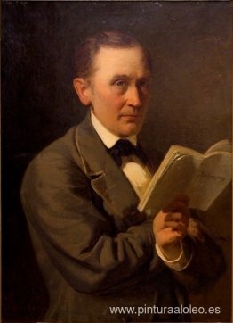 Friedrich Reinhold Kreutzwald leyendo El Kalevipoeg en manuscrit