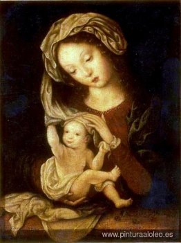 Virgen y el Niño con Cerezas