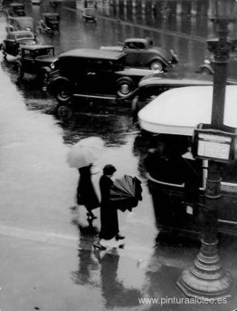 Rue de Rivoli, bajo la lluvia