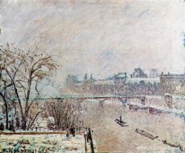 El Sena visto desde el Pont Neuf, invierno