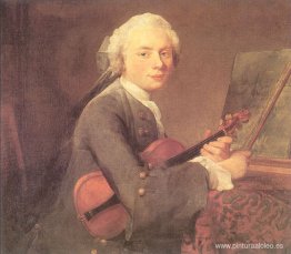 Joven con violín (Retrato de Charles Theodose Godefroy)