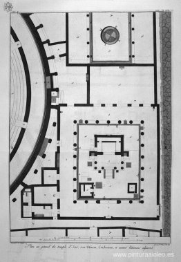 Plano general que abarca el Templo de Isis, dos teatros, el Dist