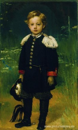 Retrato de Sergei Kramskoy, hijo del artista