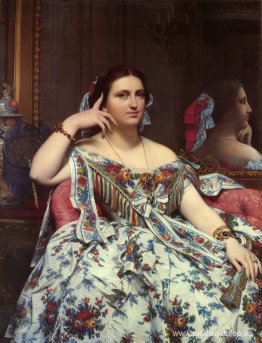 Retrato de Madame Moitessier sentada