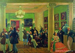 En el salón de Moscú en 1840