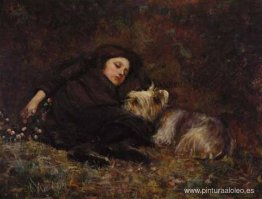 Hora de la siesta (también conocida como Niña con Terrier)