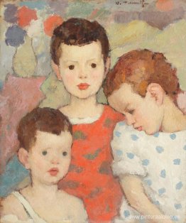 Tres hermanos (los hijos del pintor)