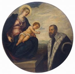 Virgen con el Niño y Donante Tintoretto