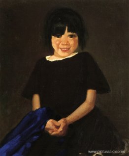 retrato de una chica de negro