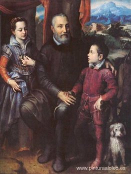 Retrato de familia, Minerva, Amilcare y Asdrubale Anguissola