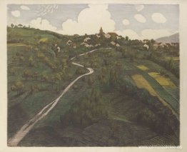 Paisaje de Belmont, cerca de Lausana