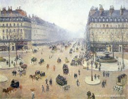 Avenue de l'Opera, Place du Theatre Francais. Brumoso