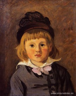 Retrato de Jean Monet con sombrero con pompón