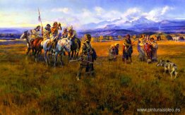 Lewis y Clark llegan al campamento Shoshone dirigido por Sacajaw