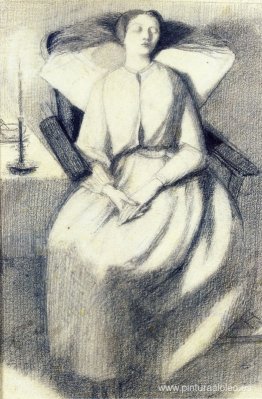 Elizabeth Siddal sentada en una silla